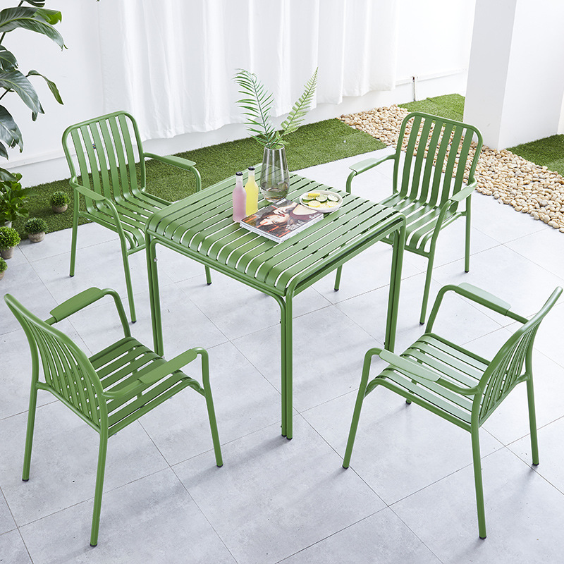 aluminum table & chair